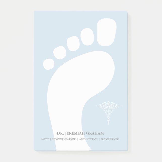 Podiatrist Personalized Name Post-it Notes (Front)