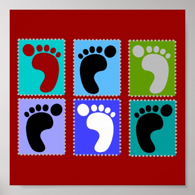 Podiatrist Popart Art Poster (Front)