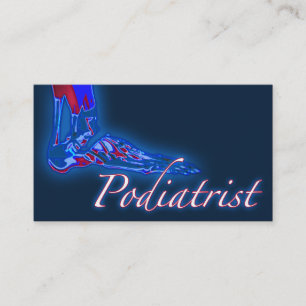 podiatrist X-RAY Business Card