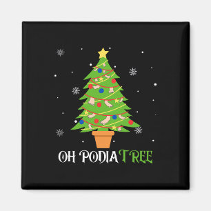 Podiatry Christmas Tree Podiatrist Foot Medical Is Magnet