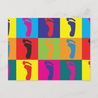 Podiatry Pop Art Postcard