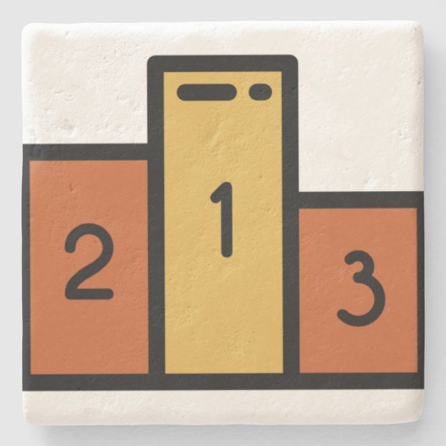 podium stone coaster (Front)