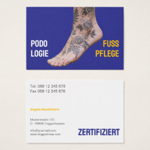 Podologie Photo QR Code Soins des pieds Tatouage a