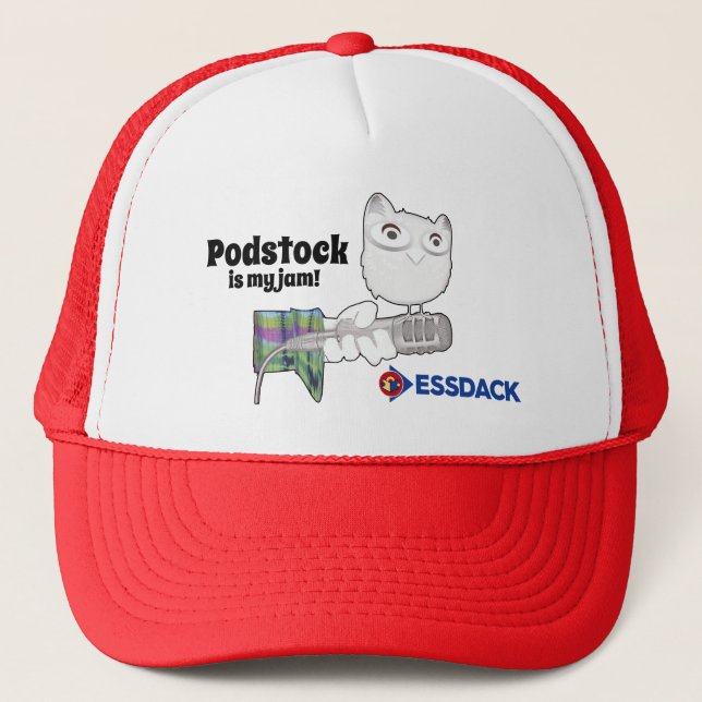 Podstock is my jam! trucker hat (Front)