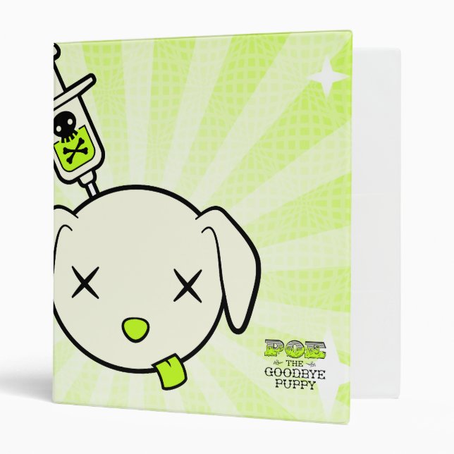 Poe Burst 1" Binder - Green (Front/Inside)