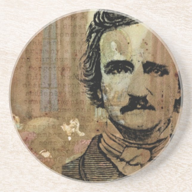 Poe Collage Coaster (Front)