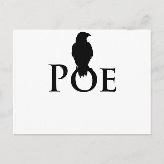 Poe Edgar Allan Poe und der Rabe Postcard