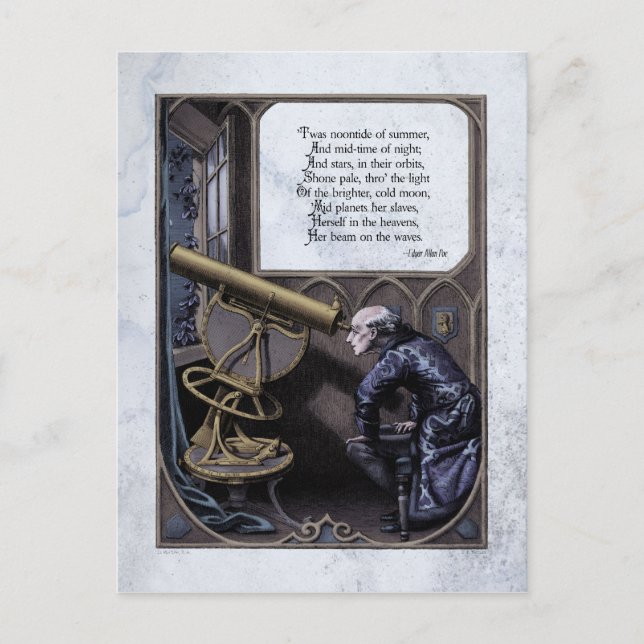 Poe "Evenor Star" Steampunk Victorian Carte postal (Devant)