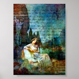 Poe Poetry Collage Poster