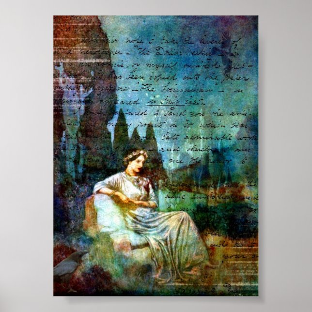 Poe Poetry Collage Poster (Front)