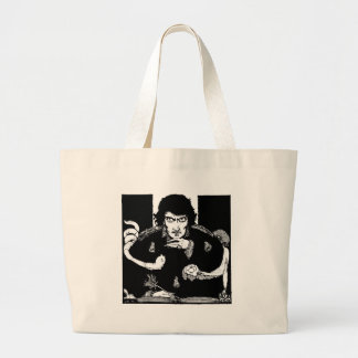 Poe Portrait Large Tote Bag