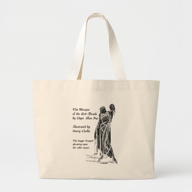 Poe: Red Death Large Tote Bag (Front)