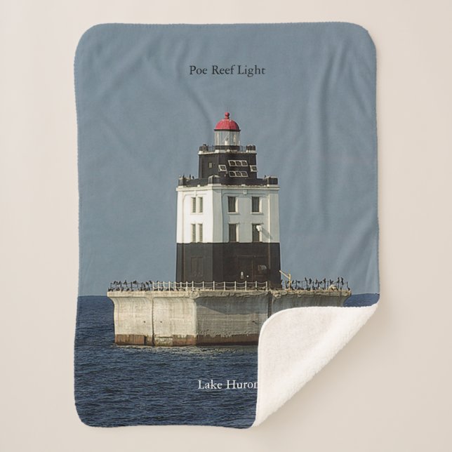 Poe Reef Light Sherpa blanket (Front)