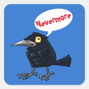 Poe’s Raven Square Sticker