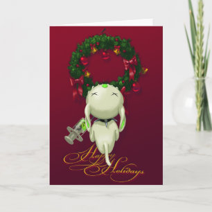 Poe the Goodbye Puppy Holidaze Card