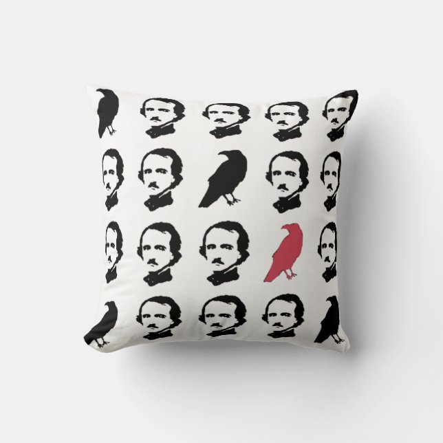 Poe Throw Pillow (Front)