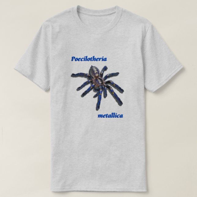 Poecilotheria Metallica Tarantula T-Shirt (Design Front)