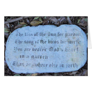 Poem on a card