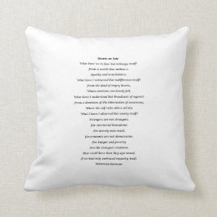 Poem on a pillow