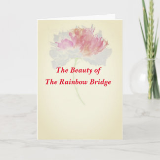 Poem Reunion At The Rainbow Bridge Folded Card FLS