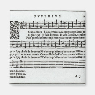Poem to music by Jean Antoine de Baif Magnet