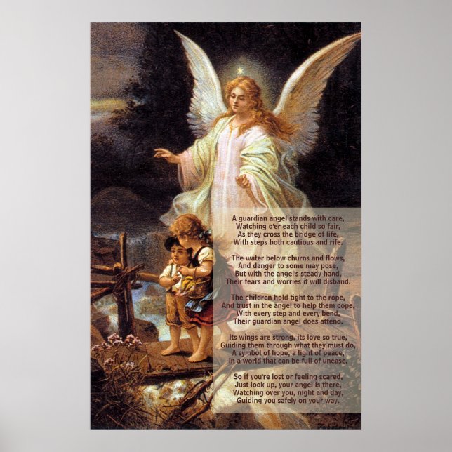 Poème Angel Guardian, Enfants, Poster Pont (Devant)