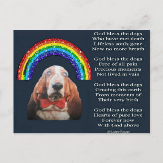 Poème Carte Postale Dieu Bénisse Les Chiens