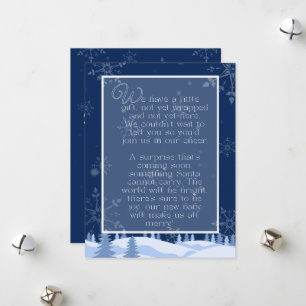 Poème de Faire-part de grossesse   Carte simple po