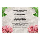 Poème de filleule de fleurs