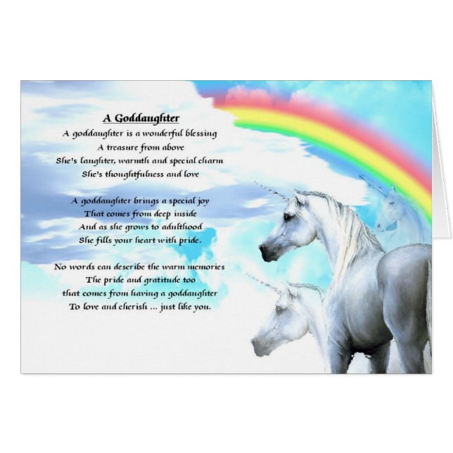 Poème de filleule de licorne (Devant horizontal)