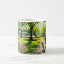Poème Haiku - Joyeux Voyages Poodle Mug