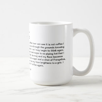 Poème pour la tasse de matin de café