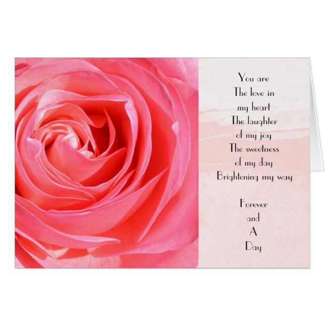 Poème rose Forever et A Day (Devant horizontal)
