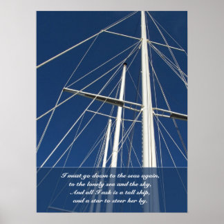 Poème Sea & Sky Navires Poem Poem Poster