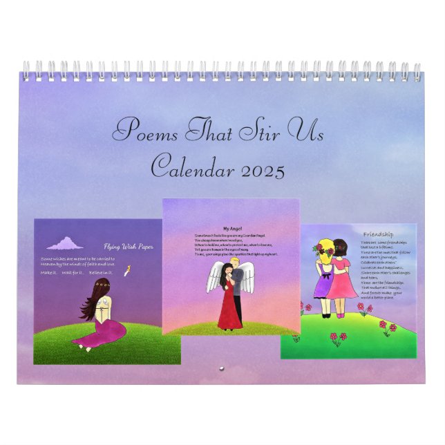 Poèmes qui nous remuent 2025 Calendrier Volume 2 (Protection)