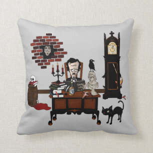 'Poe's Madness' Pillow
