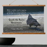 Poe's Raven Quote Gothic