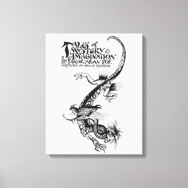 Poe's Tales of Mystery & Imagination Dragon Canvas Print (Front)