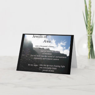 poésie - Carte des bijoux d'Awe