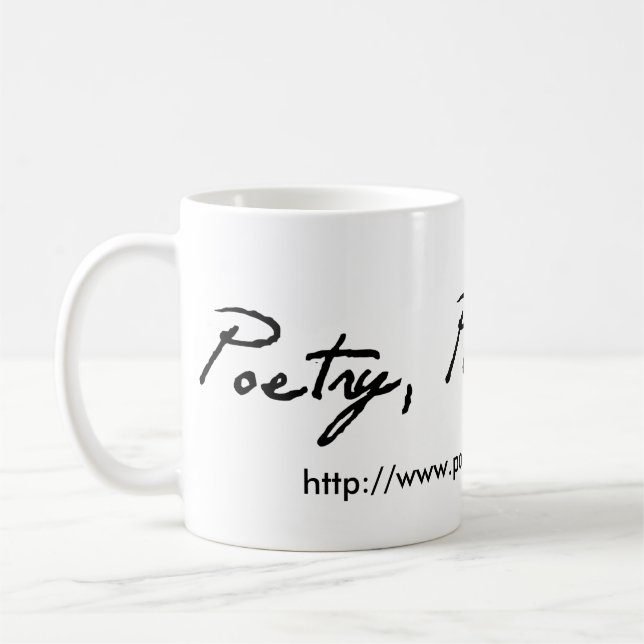 Poésie, tasse de café pure de poésie (Gauche)