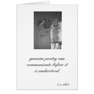 "Poésie véritable… T.S. Eliot