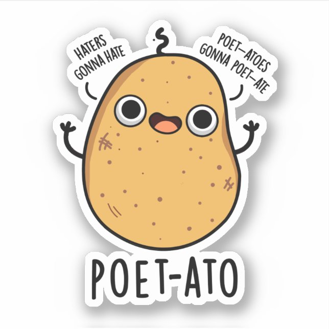 Poet-ato Funny Veggie Potato Pun  (Front)