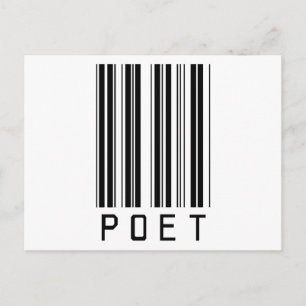 Poet Bar Code Postcard