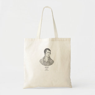 poet bàrd with Scottish Gaelic translation Tote Bag