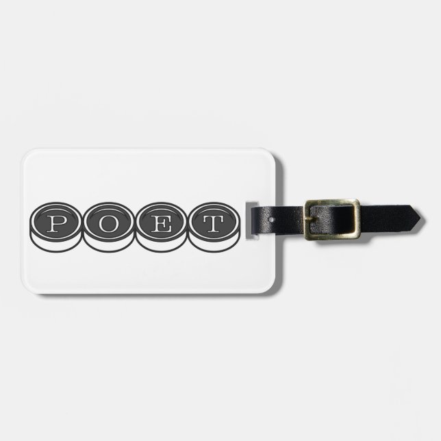 Poet Luggage Tag (Front Horizontal)