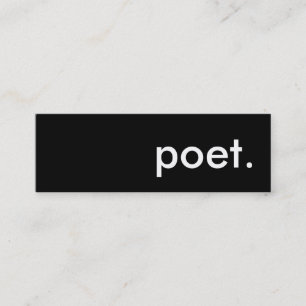 poet. mini business card