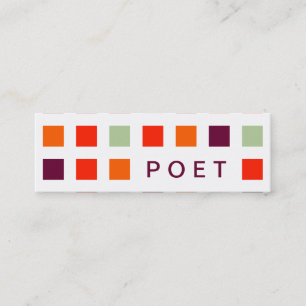 POET (mod squares) Mini Business Card