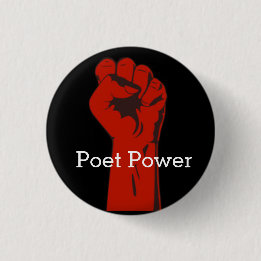 Poet Power 1 Inch Round Button