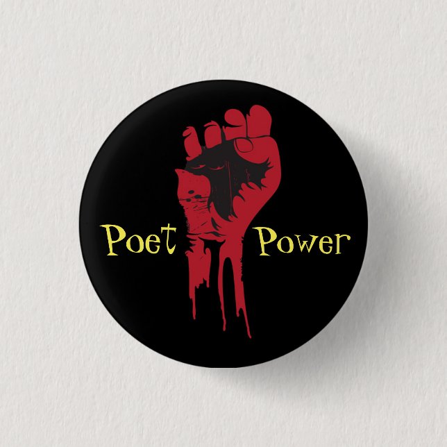 poet power 4 1 inch round button (Front)