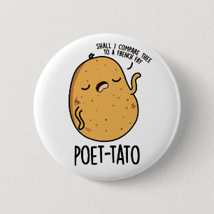 Poet-tato Funny Potato Pun 2 Inch Round Button